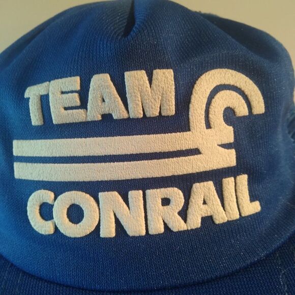 Deadstock Vintage Team Conrail Snap Back Trucker Hat - Picture 2 of 6
